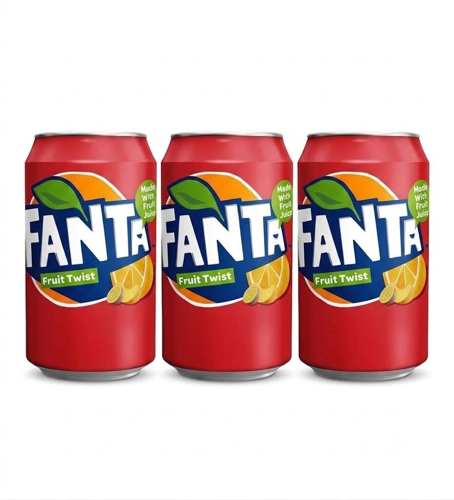 Fanta Fruit Twist Karışık Meyve Aromalı Gazlı İçecek 330 ml (3 ADET)