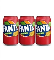 Fanta Fruit Twist Karışık Meyve Aromalı Gazlı İçecek 330 ml (3 ADET)