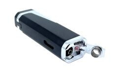 Profesyonel 3’lü Pürmüz Çakmak (Puro Delicili) Siyah - Krom