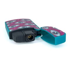 Zengaz Cool Tasarım Jet Alev Çakmak - Pink Eyes