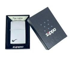 Zippo Pipe Satin Chrome Dizayn Pipo Çakmağı