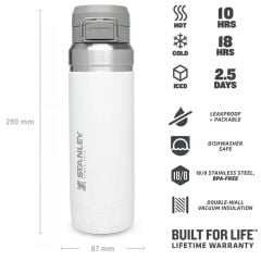 Stanley The Quick Flip Paslanmaz Çelik Termos 1.06 LT (36 OZ) - Polar