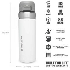 Stanley The Quick Flip Paslanmaz Çelik Termos 1.06 LT (36 OZ) - Polar