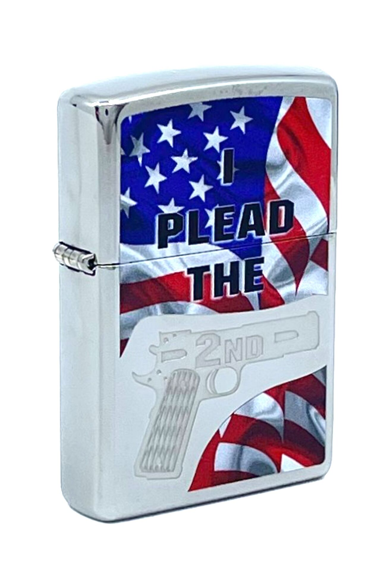 Zippo 2nd Amendment Plead With Flag Dizayn Çakmak