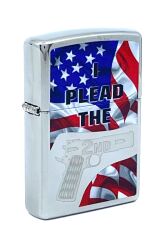 Zippo 2nd Amendment Plead With Flag Dizayn Çakmak