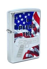 Zippo 2nd Amendment Plead With Flag Dizayn Çakmak
