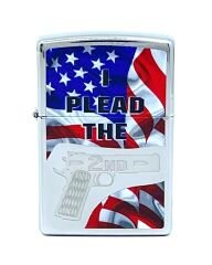 Zippo 2nd Amendment Plead With Flag Dizayn Çakmak
