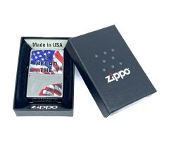 Zippo 2nd Amendment Plead With Flag Dizayn Çakmak