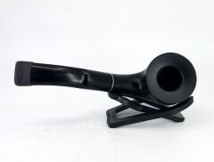 Dapper Bent Dublin Briar (Gül Kökü) 9 mm Filtreli El Yapımı Pipo - Siyah 1739