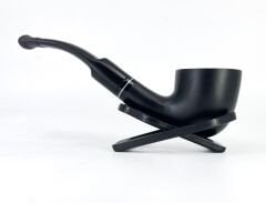 Dapper Bent Dublin Briar (Gül Kökü) 9 mm Filtreli El Yapımı Pipo - Siyah 1739