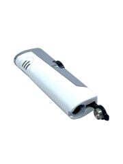 Zenit Çift Pürmüzlü Jet Alevli Metal Puro Çakmağı – Beyaz