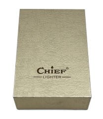 Chief Retro Silver Üç İskelet Kabartmalı Metal Çakmak - Koleksiyonluk Seri