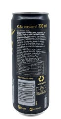 Coke Zero Zero Coca Kola 330 ml Şekersiz Kafeinsiz (6 ADET)