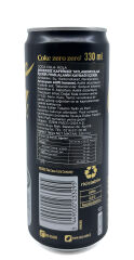 Coke Zero Zero Coca Kola 330 ml Şekersiz Kafeinsiz (6 ADET)