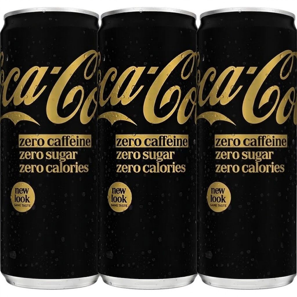 Coke Zero Zero Coca Kola 330 ml Şekersiz Kafeinsiz (3 ADET)