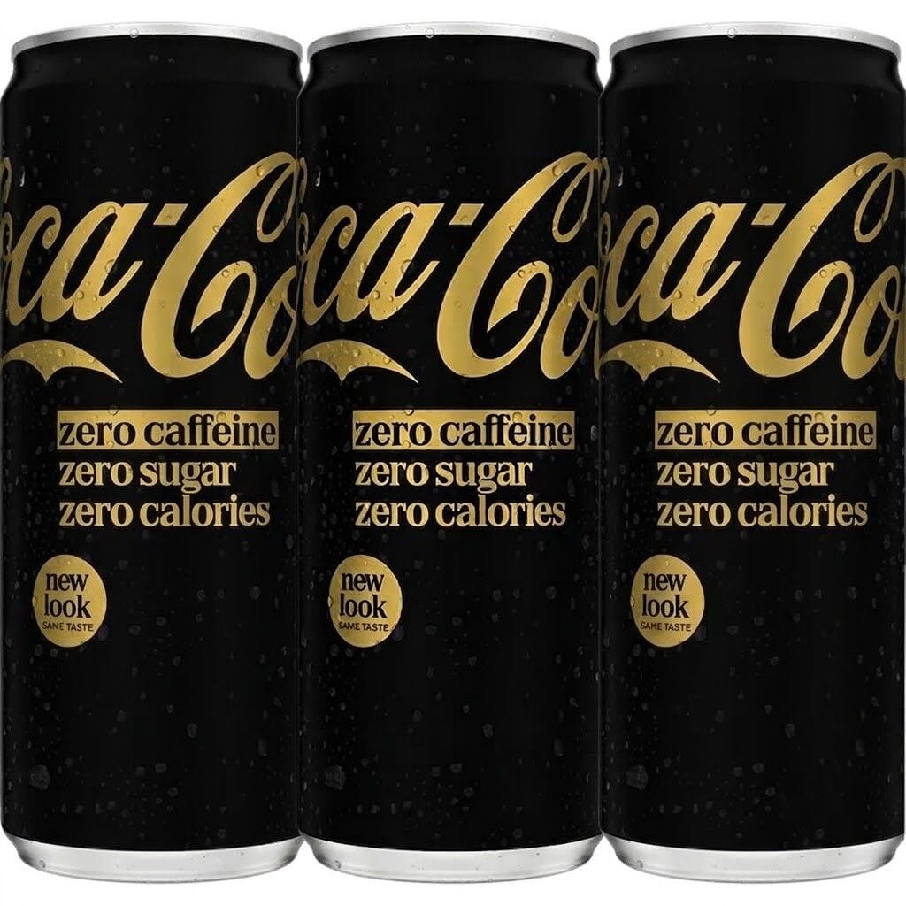 Coke Zero Zero Coca Kola 330 ml Şekersiz Kafeinsiz (3 ADET)