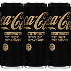 Coke Zero Zero Coca Kola 330 ml Şekersiz Kafeinsiz (3 ADET)