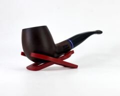 Dapper Half Bent Apple Briar (Gül Kökü) 9 mm Filtreli El Yapımı Pipo - Kahverengi 1736