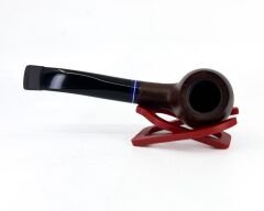Dapper Half Bent Apple Briar (Gül Kökü) 9 mm Filtreli El Yapımı Pipo - Kahverengi 1736