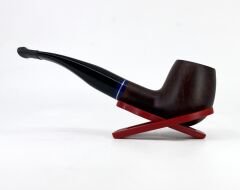 Dapper Half Bent Apple Briar (Gül Kökü) 9 mm Filtreli El Yapımı Pipo - Kahverengi 1736