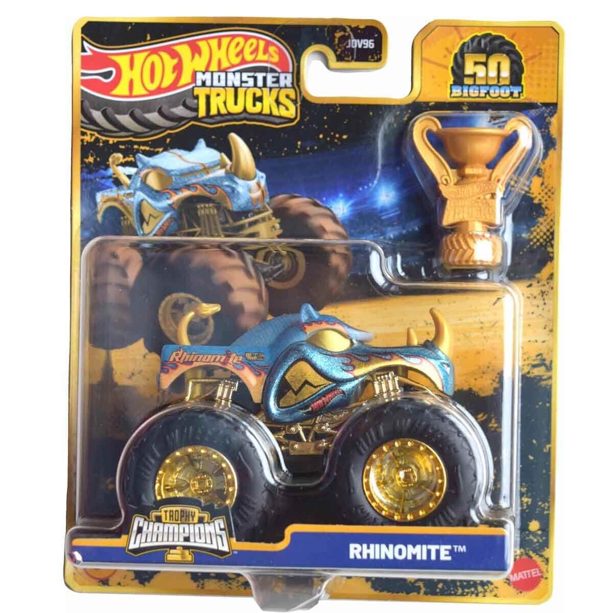 Hot Wheels Monster Trucks Canavar Kamyon Arabalar Trophy Şampiyonları - Rhinomite