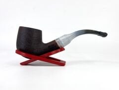 Dapper Bent Apple Briar (Gül Kökü) 9 mm Filtreli El Yapımı Pipo - Kahverengi 1740