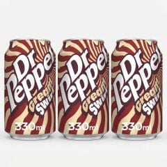 Dr Pepper Cream Swirl Karışık Aromalı Gazlı İçecek 330 ML (3 ADET)