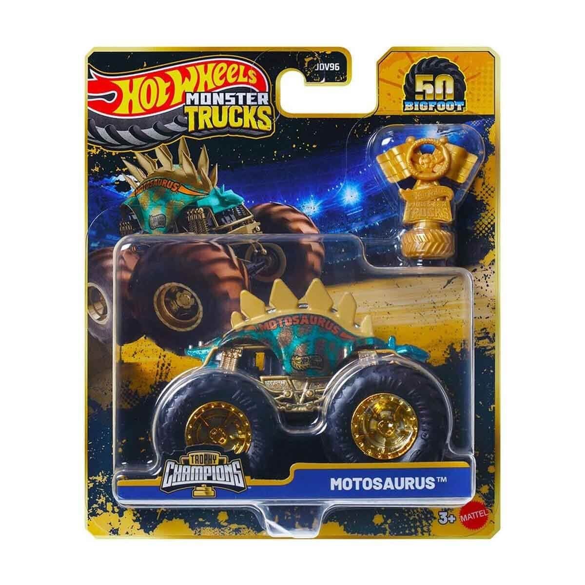 Hot Wheels Monster Trucks Canavar Kamyon Arabalar Trophy Şampiyonları - Motosaurus