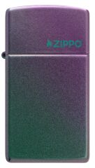 Zippo Slim Iridescent Matte Logo - Yanardöner Dizayn Çakmak