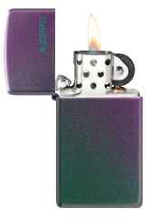 Zippo Slim Iridescent Matte Logo - Yanardöner Dizayn Çakmak