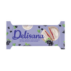 Delisana Beyaz Çikolatalı Frenk Üzümü Aromalı Jöle Dolgulu Kek 135gr (2 ADET)