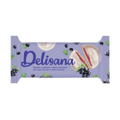 Delisana Beyaz Çikolatalı Frenk Üzümü Aromalı Jöle Dolgulu Kek 135gr (2 ADET)