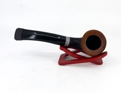 Dapper Bent Apple Briar (Gül Kökü) 9 mm Filtreli El Yapımı Pipo - Kahverengi 1746