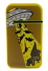 Zengaz Cool Tasarım Jet Alev Çakmak - Ufo Dino Abducting