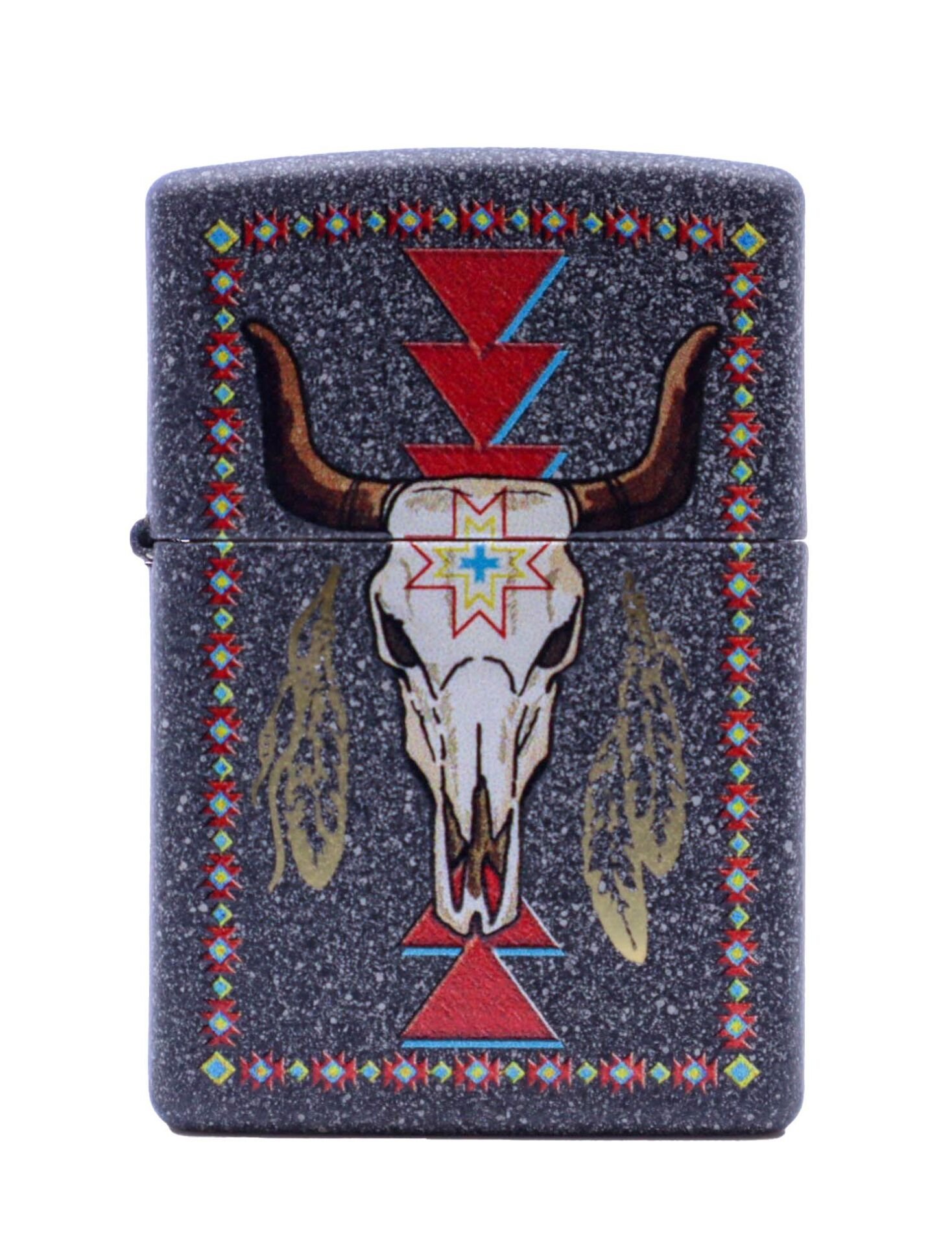 Zippo Iron Stone Longhorn Dizayn Çakmak