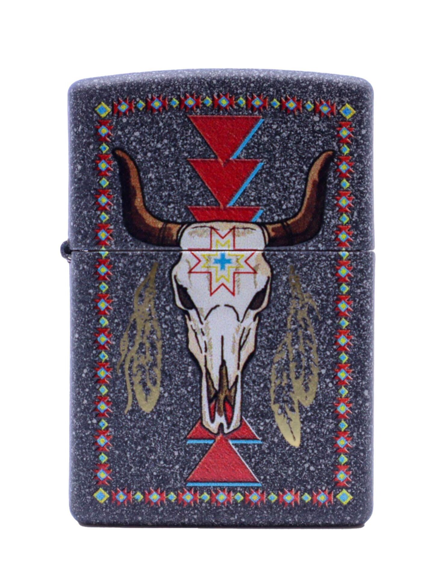 Zippo Iron Stone Longhorn Dizayn Çakmak