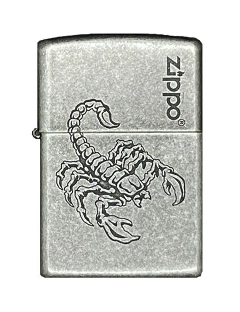 Zippo Lustre Scorpion Antique Silver Dizayn Çakmak