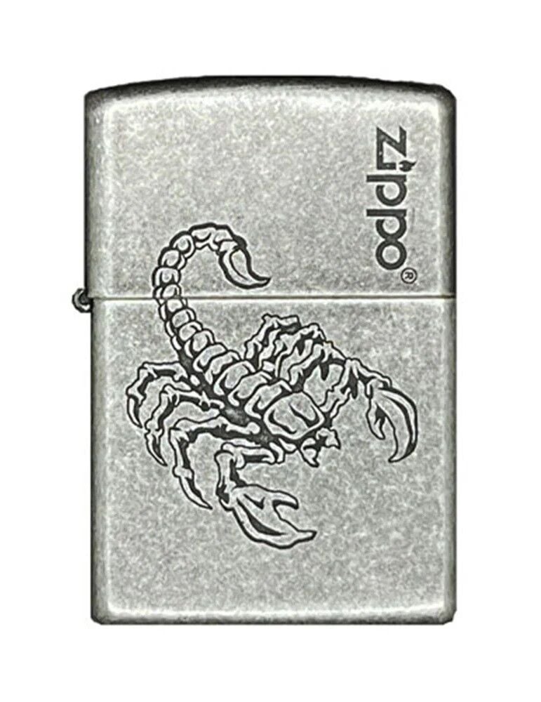 Zippo Lustre Scorpion Antique Silver Dizayn Çakmak