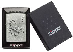 Zippo Lustre Scorpion Antique Silver Dizayn Çakmak