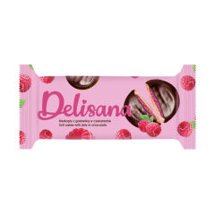 Delisana Çikolata Kaplamalı Ahududu Aromalı Jöle Dolgulu Kek 135gr (2 ADET)