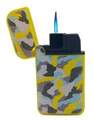 Zengaz Cool Tasarım Jet Alev Çakmak - Yellow Camouflage