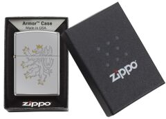 Zippo Armor® Kasa Czech Lion Dizayn Çakmak
