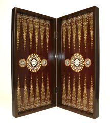 Deluxe Sedefli Tavla Büyük Boy