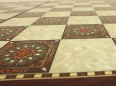 Deluxe Sedefli Tavla Büyük Boy