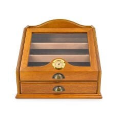 FireBird Puro Humidoru - Klasik Puro Saklama Kutusu Cam Kapaklı