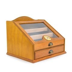 FireBird Puro Humidoru - Klasik Puro Saklama Kutusu Cam Kapaklı