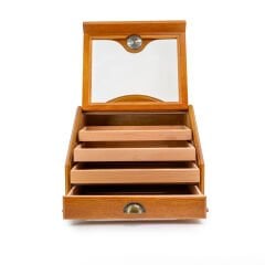 FireBird Puro Humidoru - Klasik Puro Saklama Kutusu Cam Kapaklı