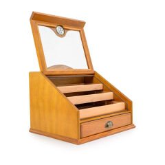 FireBird Puro Humidoru - Klasik Puro Saklama Kutusu Cam Kapaklı