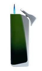 Tek Torch Jet Alev Çakmak - Mat Krom/Yeşil