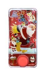 Hediyelik Sulu Halka Geçirme Oyuncağı - Noel Baba ve Kardan Adam Figürlü